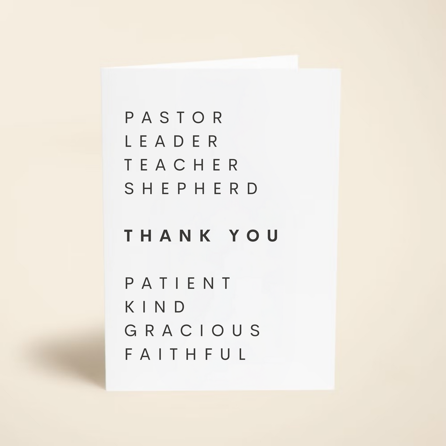 Church Leader (Pastor/Ministry Lead) Appreciation Card