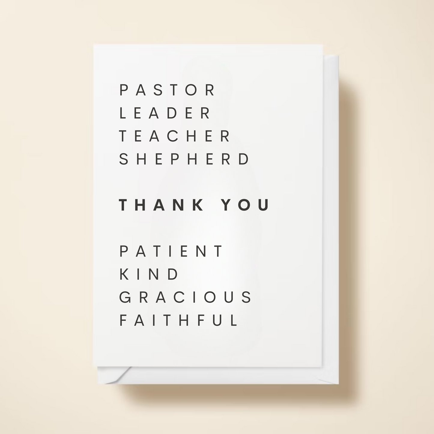 Church Leader (Pastor/Ministry Lead) Appreciation Card