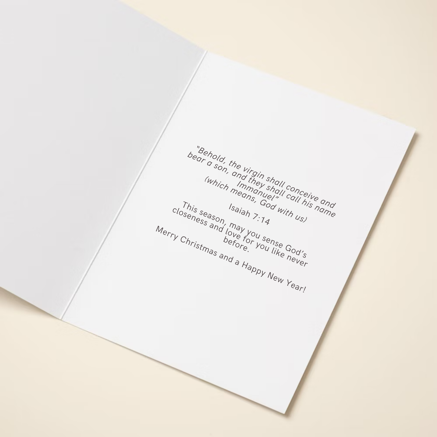 O Come let Us Adore Him Foiled Christmas Card