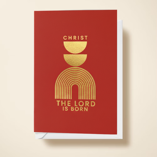 Christ The Lord Foiled Christmas Card