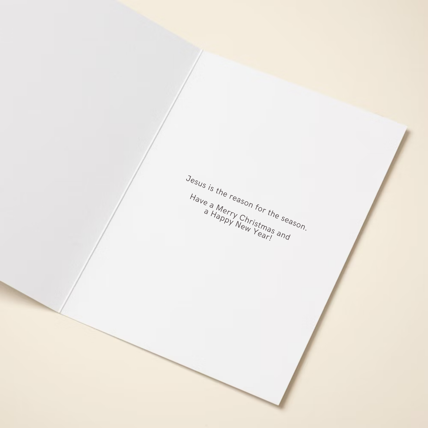 God Bless You Foiled Christmas Card